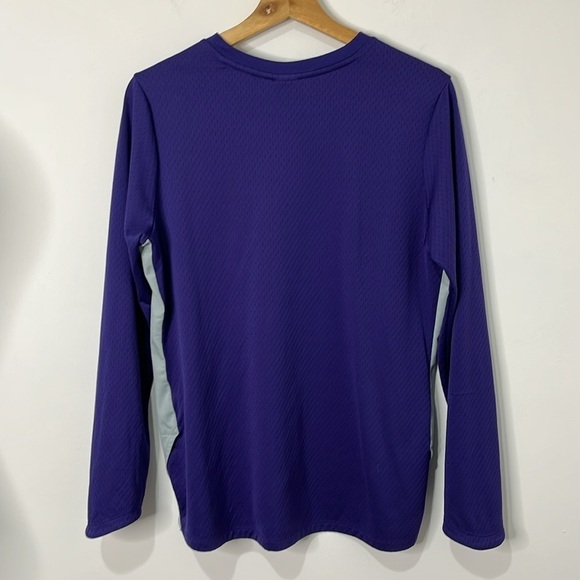Nike Dri Fit K-State Wildcats Purple and Gray Long Sleeve Shirt Men's Size XL - Picture 4 of 14